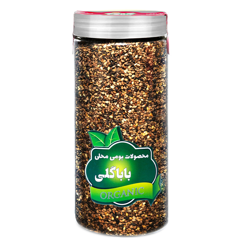 دانه کنجد قهوه ای ممتاز باباگلی - 450 گرم