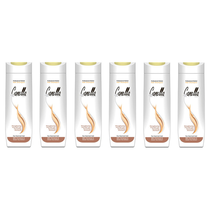 خرید و قیمت شامپو گیاهی مخصوص موهای معمولی کنلا مکس حجم 430 میلی لیتر بسته 6 عددی