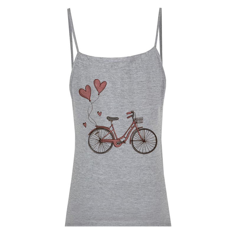 تاپ زنانه طرح دوچرخه کد SM39