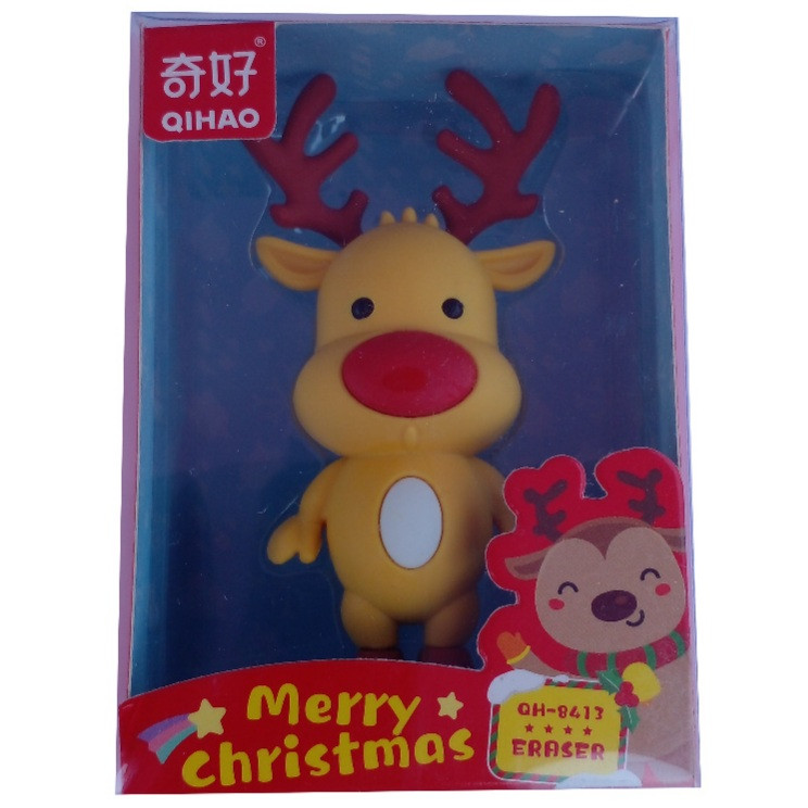 پاک کن کیو آی ها او مدل MERRY CHRISTMAS طرح گوزن