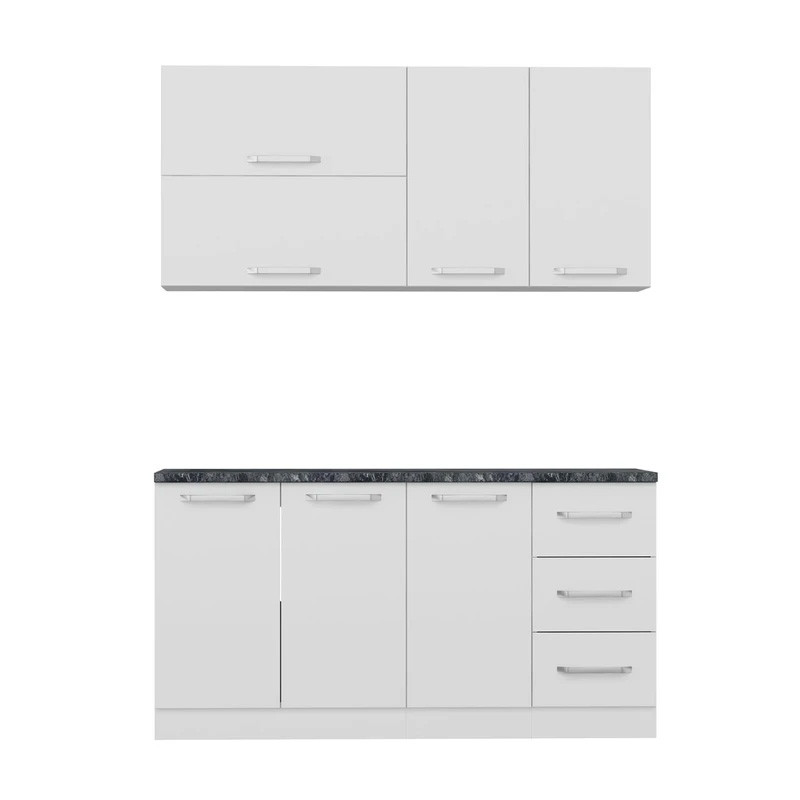 کابینت آشپزخانه فلفور کابینت مدل 160 cm مجموعه 5 عددی