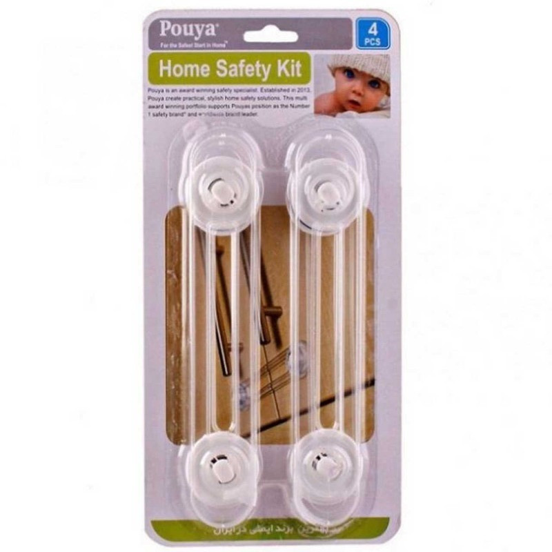 قفل درب کابینت کودک پویا مدل 47 بسته 10 عددی