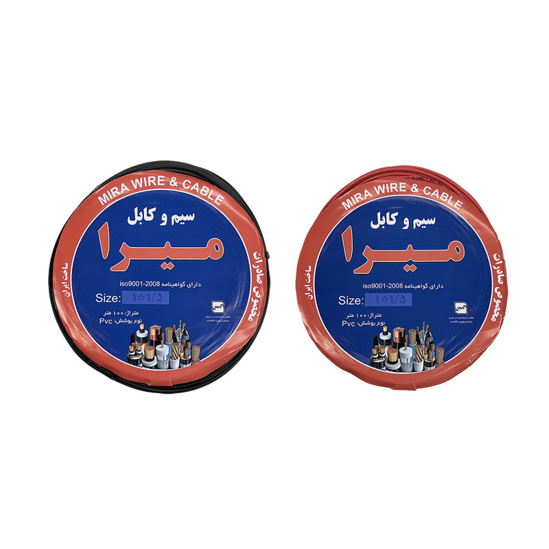 سیم برق افشان 1 در 1/5 میرا مدل BK-R بسته دو عددی