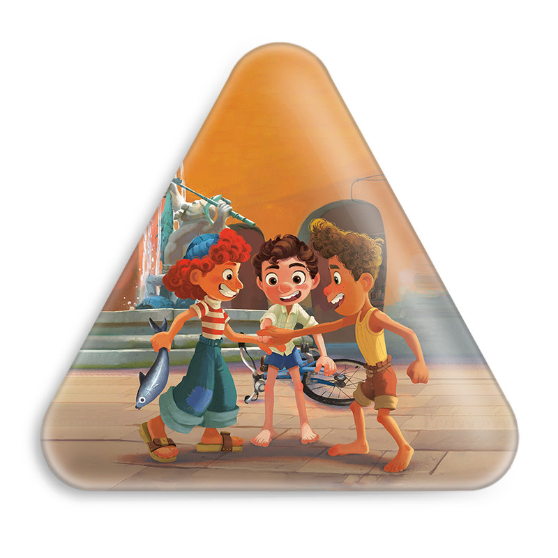 پیکسل خندالو طرح انیمیشن لوکا مدل مثلثی کد 4536