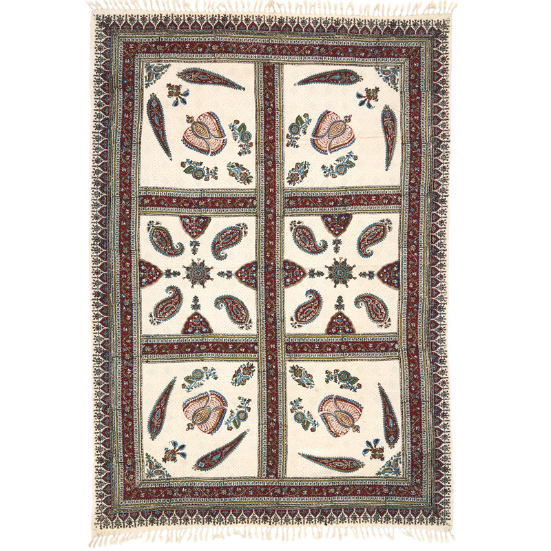 رومیزی قلمكار ممتاز اصفهان طرح خشتي مدل G163