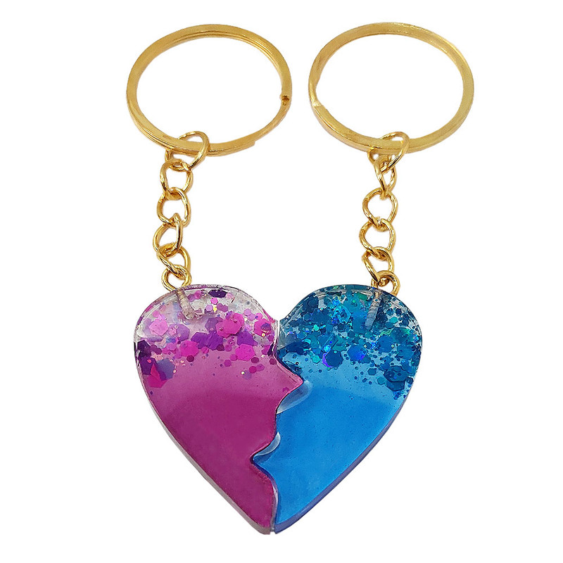 خرید و قیمت جاکلیدی مدل قلب شکسته کد K012 بسته 2 عددی