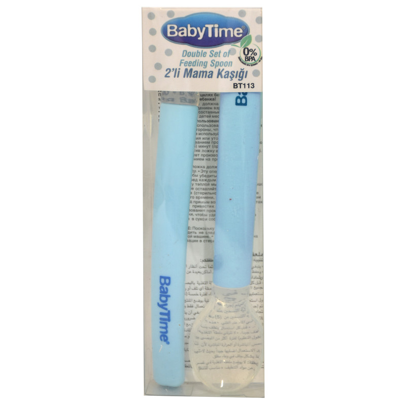 ست قاشق غذا خوری کودک بیبی تایم مدل Bo113.2