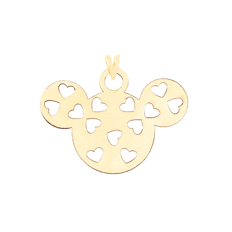 خرید و قیمت آویز گردنبند طلا 18 عیار زنانه کرابو طرح میکی موس مدل Kr3015