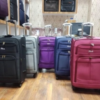 چمدان مسافرتی برند ماک (MACK) با پارچه کج را- ست 3 عددی