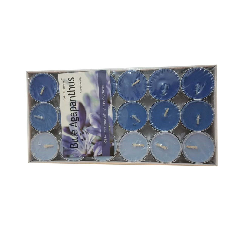 شمع وارمر هپی شو مدل Blue Agapanthus بسته 36 عددی