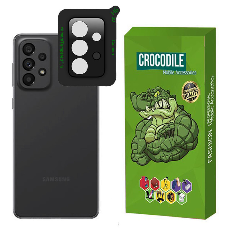 محافظ لنز دوربین کروکودیل مدل C-3D مناسب برای گوشی موبایل سامسونگ Galaxy A73