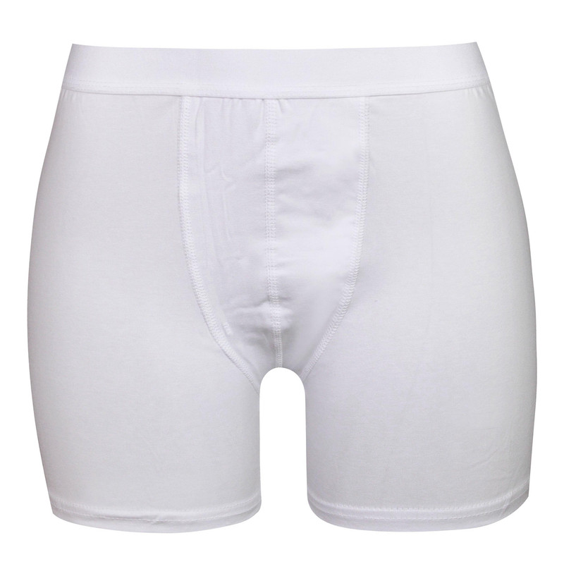 خرید و قیمت شورت مردانه یوکی مدل پادار نخی کد 4882 رنگ سفید