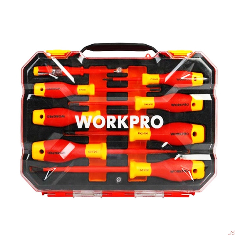 پیچ گوشتی عایق برق ورک پرو مدل WP204700-1000V بسته 8 عددی