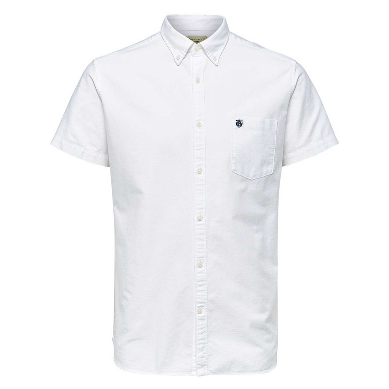 پیراهن نخی آستین کوتاه مردانه - سلکتد