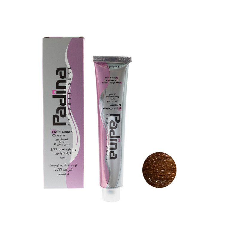 رنگ مو پادینا شماره T7-8-76 حجم 100 میلی لیتر رنگ تنباکویی روشن