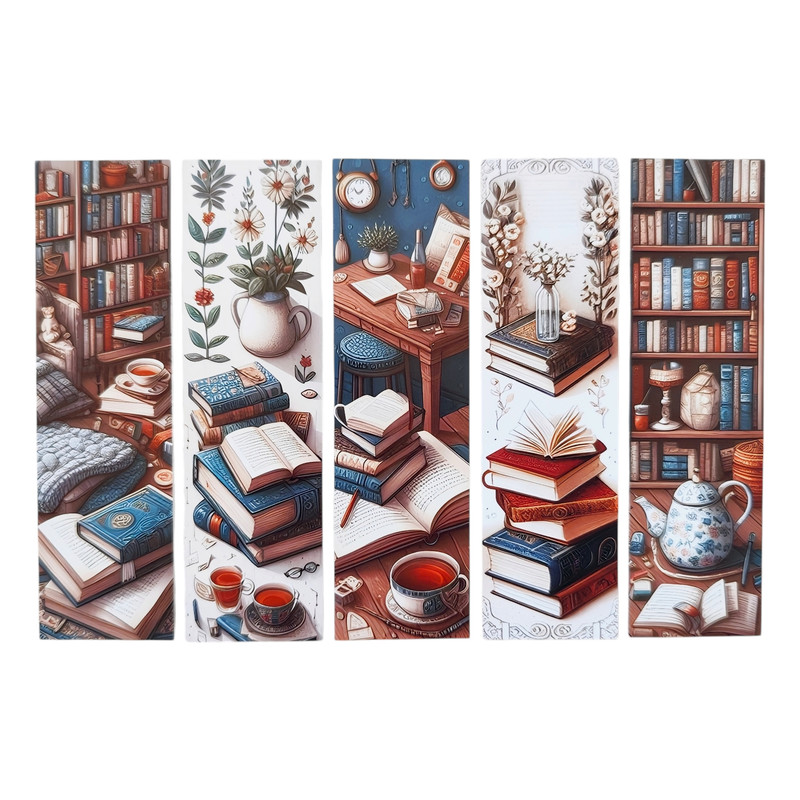 خرید و قیمت نشانگر کتاب طرح book بسته 5 عددی