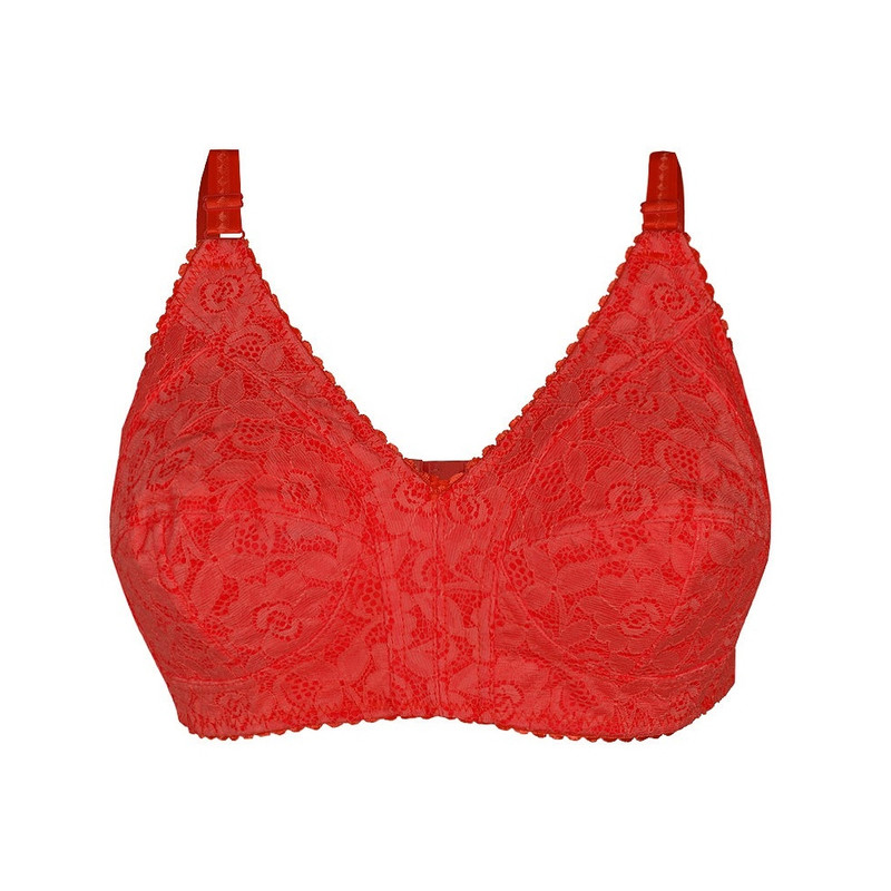 سوتین زنانه مدل دانتل رنگ قرمز