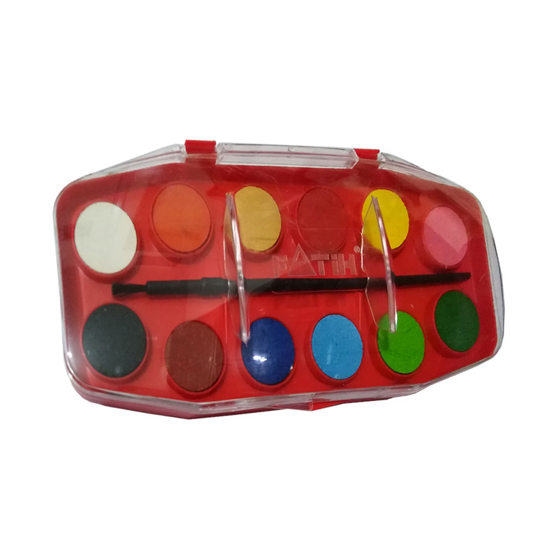 خرید و قیمت آبرنگ 12 رنگ فاتح کد F-12