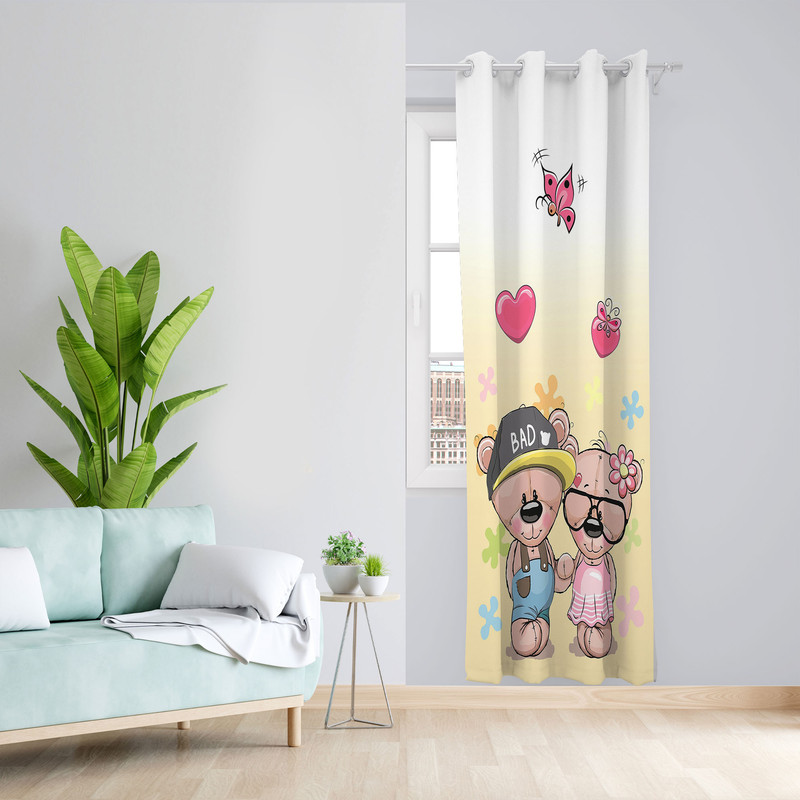 پرده مدل مخمل پانچی کد 1383 سایز 140x280 سانتی متر