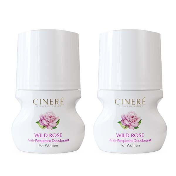 رول ضد تعریق سینره مدل Wild Rose حجم 50 میلی لیتر مجموعه 2 عددی