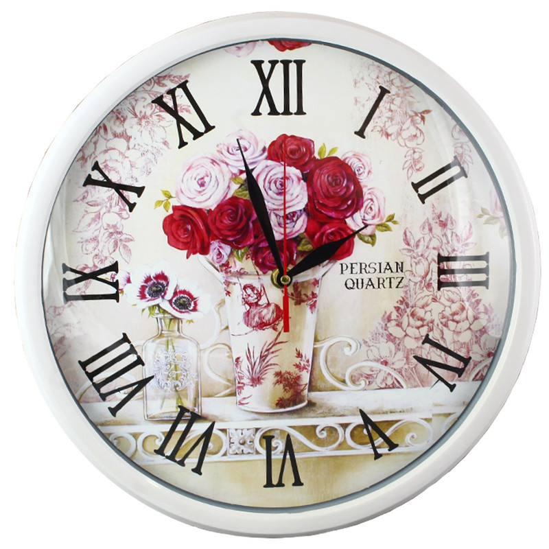 خرید و قیمت ساعت دیواری شیانچی طرح دسته گل کد 10010046