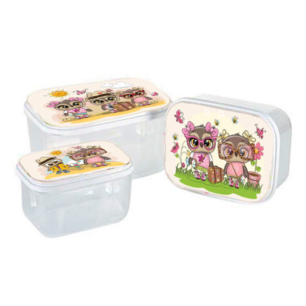 ظرف نگهدارنده زیبا مدل مستطیلی کد 2 مجموعه 3 عددی