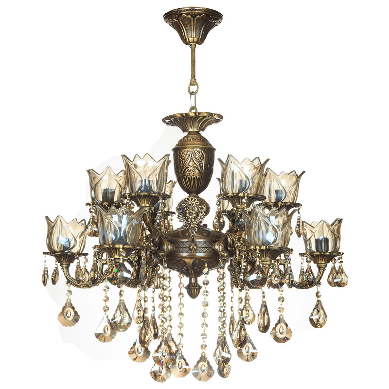 لوستر 12 شعله چشمه نور کد S3515/6+6-AO