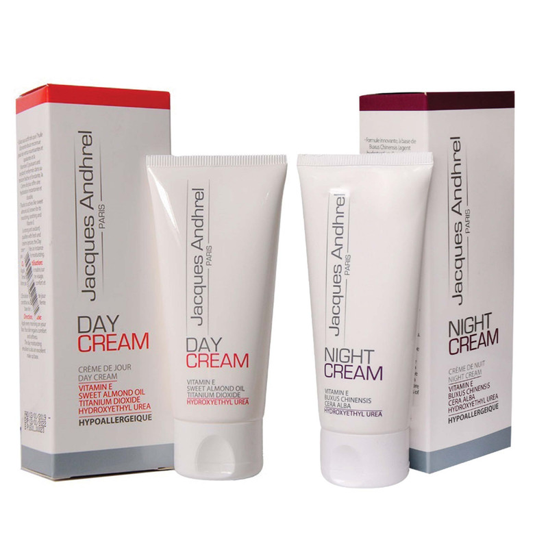 خرید و قیمت کرم مغذی ژاک آندرل پاریس مدل NIGHT حجم 60 میلی لیتر به همراه کرم آبرسان ژاک آندرل پاریس مدل DAY حجم 60 میلی لیتر