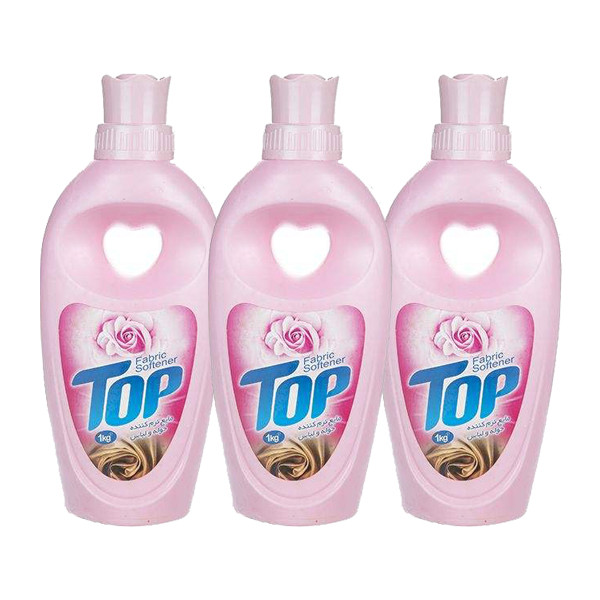 نرم کننده حوله و لباس تاپ مدل Pink حجم 1000 میلی لیتر بسته 3 عددی