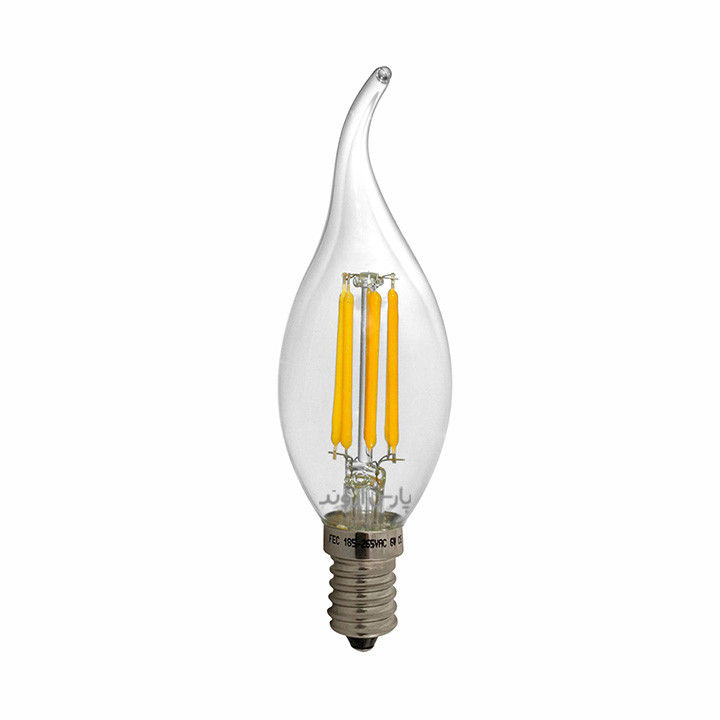 لامپ 4 وات ال ای دی فیلامنتی پارس اروند الکتریک مدل اشکی پایه E14