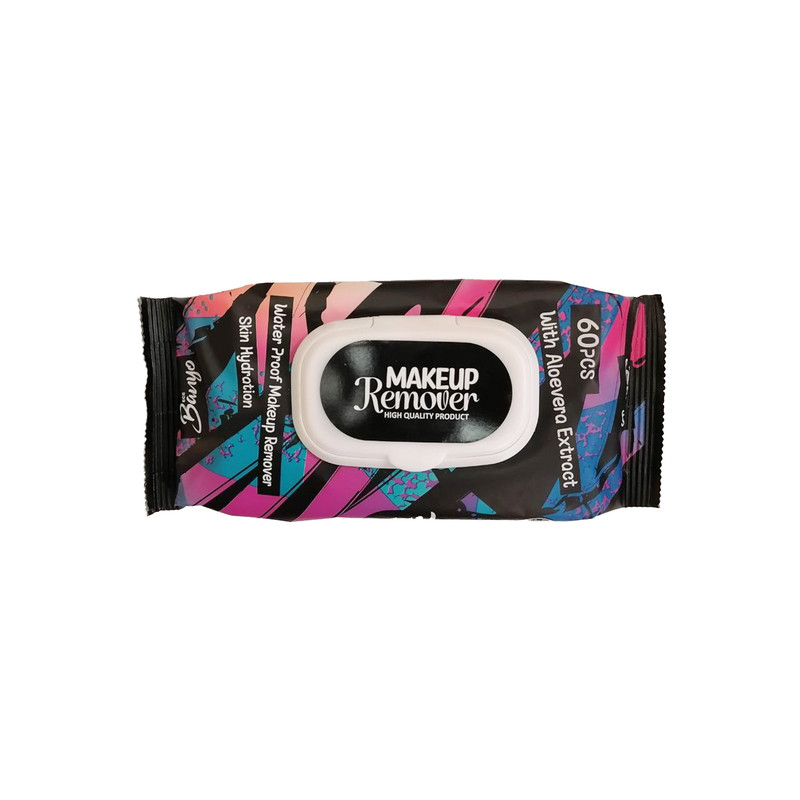 دستمال مرطوب میکاپ بانیو مدل ECE بسته 60 عددی