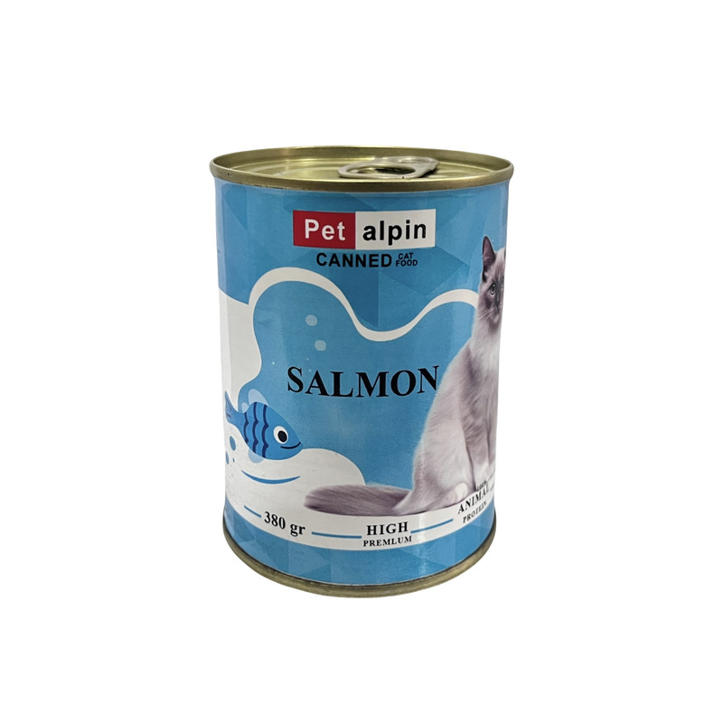 خرید و قیمت کنسرو غذای گربه پتالپین مدل گوشت ماهی سالمون وزن 400 گرم