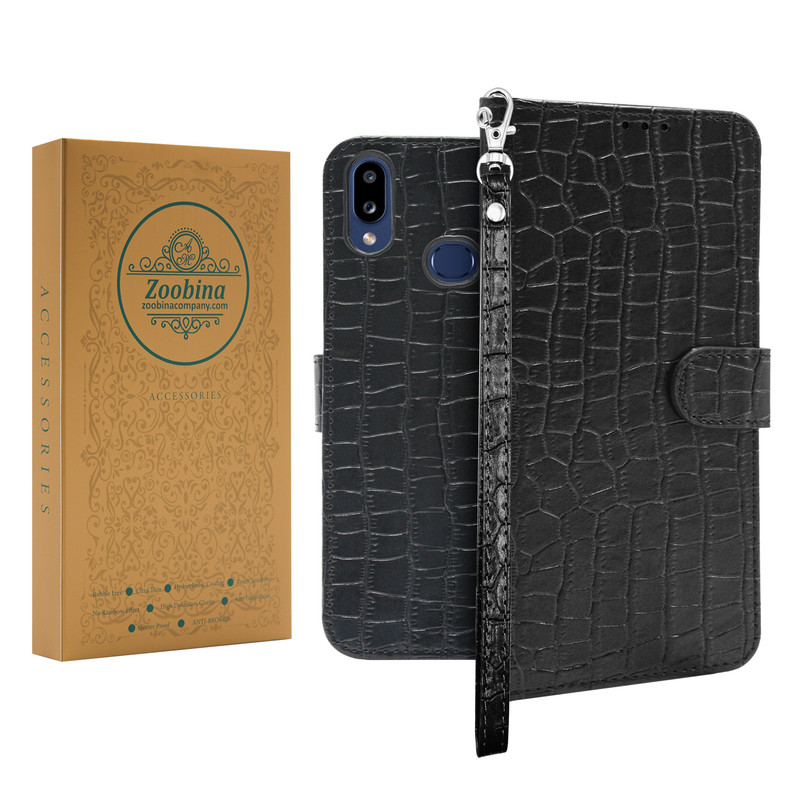 کیف کلاسوری زوبینا مدل Taycan مناسب برای گوشی موبایل سامسونگ Galaxy A10S به همراه بند آویز