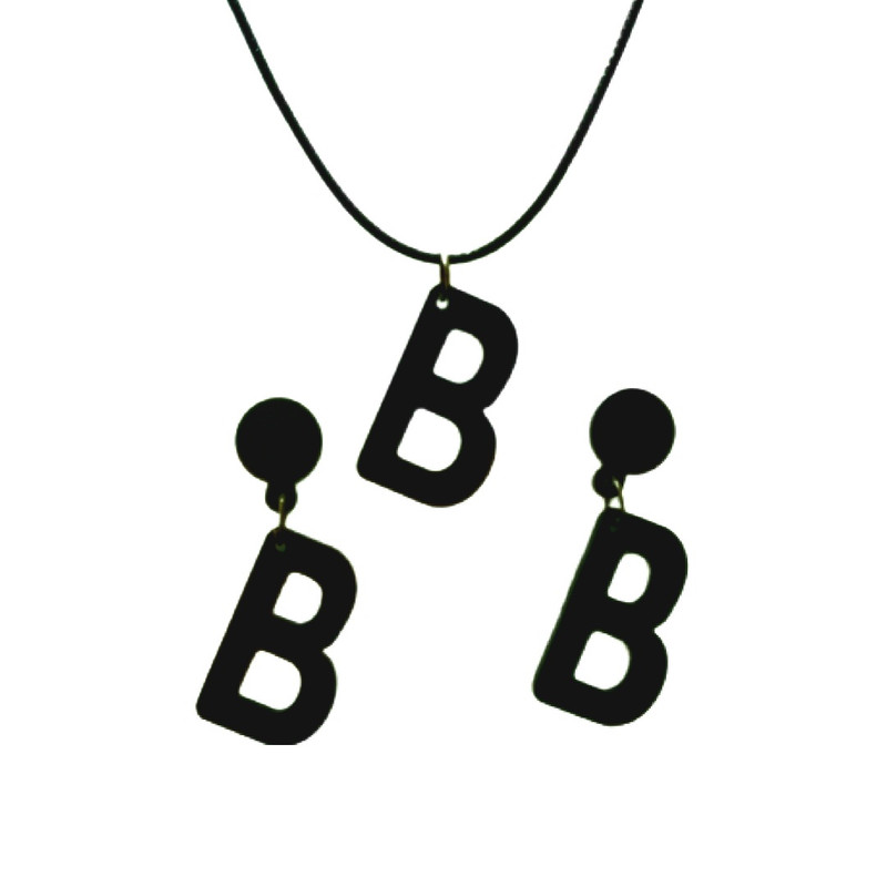 نیم ست دخترانه مدل حروف انگلیسی طرح B