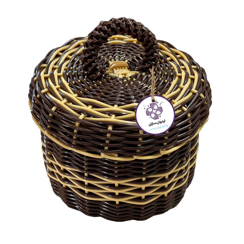 سبد حصیر بافی ارغوان سازان مدل گردو