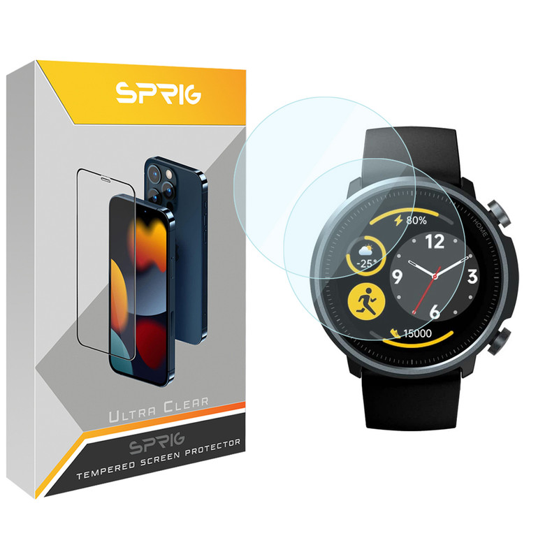 محافظ صفحه نمایش اسپریگ مدل SPG مناسب برای ساعت هوشمند میبرو A1 بسته دو عددی