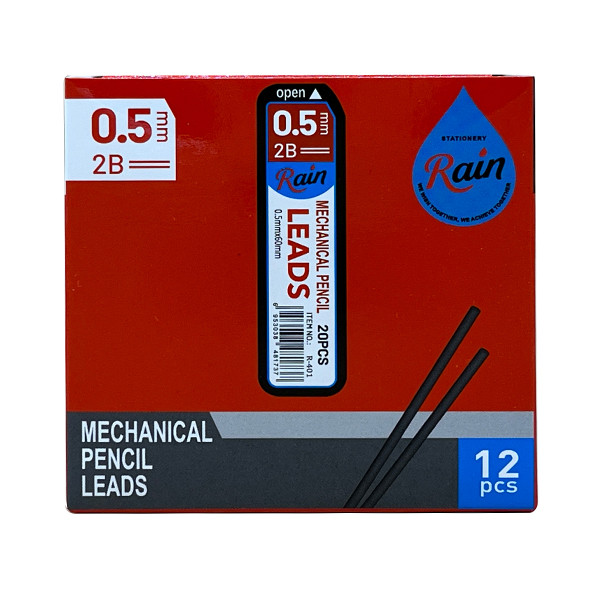 نوک مداد نوکی 0.5 میلی متری رین مدل R-401 بسته 12 عددی