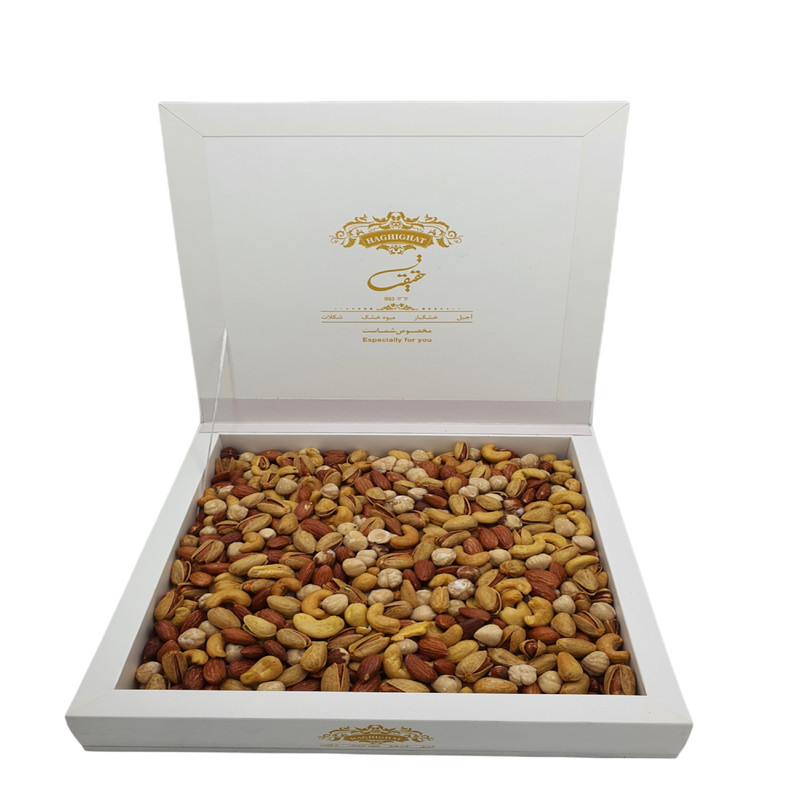 خرید و قیمت آجیل سه مغز و پسته ممتاز شور حقیقت -1.270 کیلوگرم