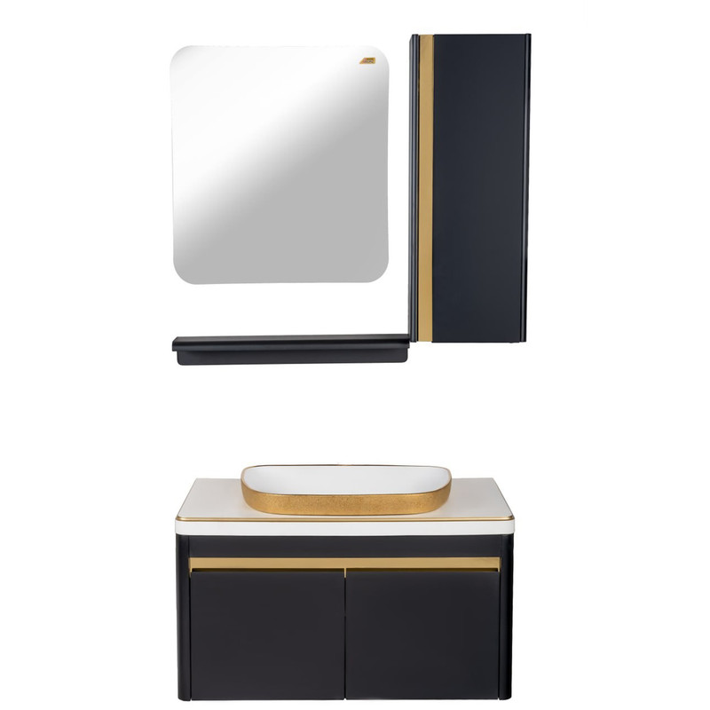 خرید و قیمت ست کابینت و روشویی نوین سرام مدل ترانی به همراه آینه و باکس و اتاژور