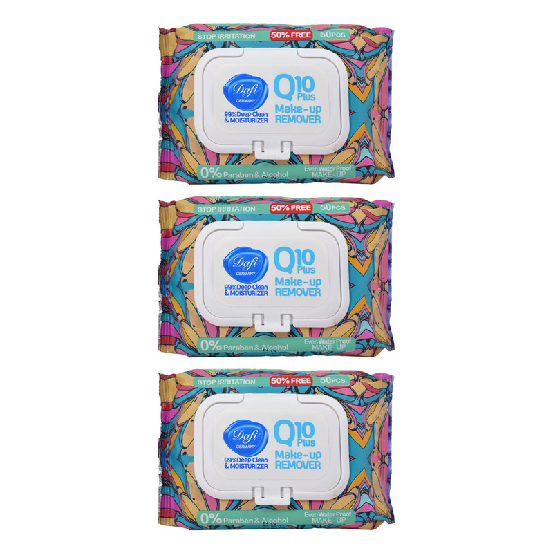 دستمال مرطوب دافی مدل 1 Q10 Stop irritation مجموعه 3 عددی