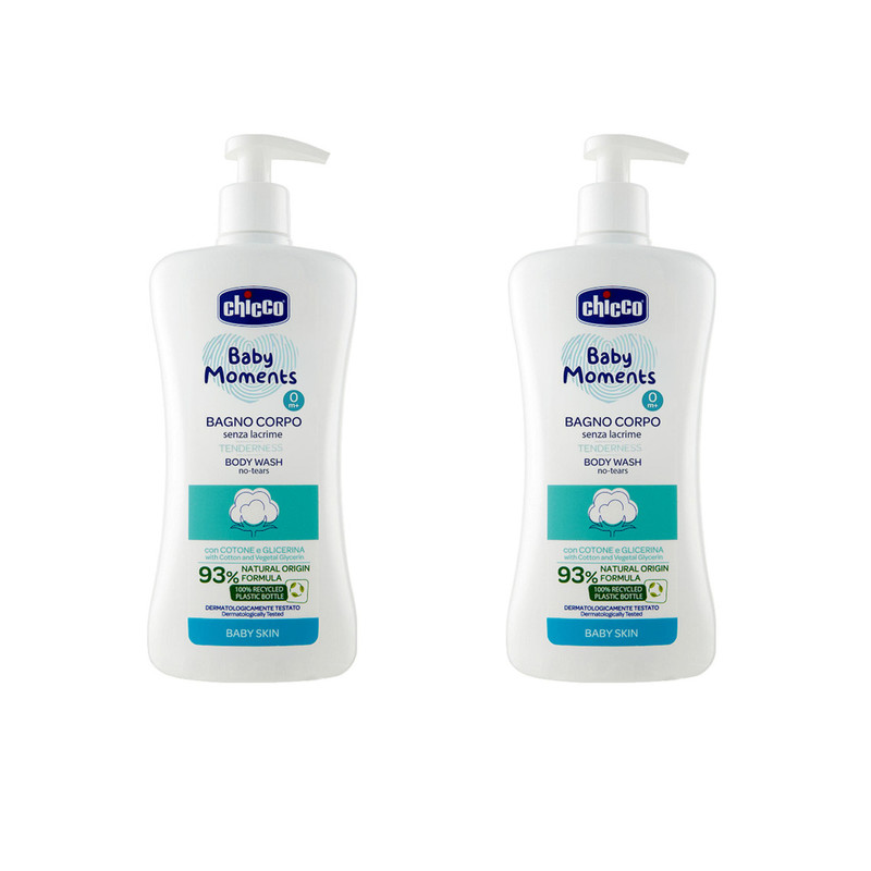 شامپو بدن کودک چیکو مدل Tenderness حجم 500 میلی لیتر بسته 2 عددی