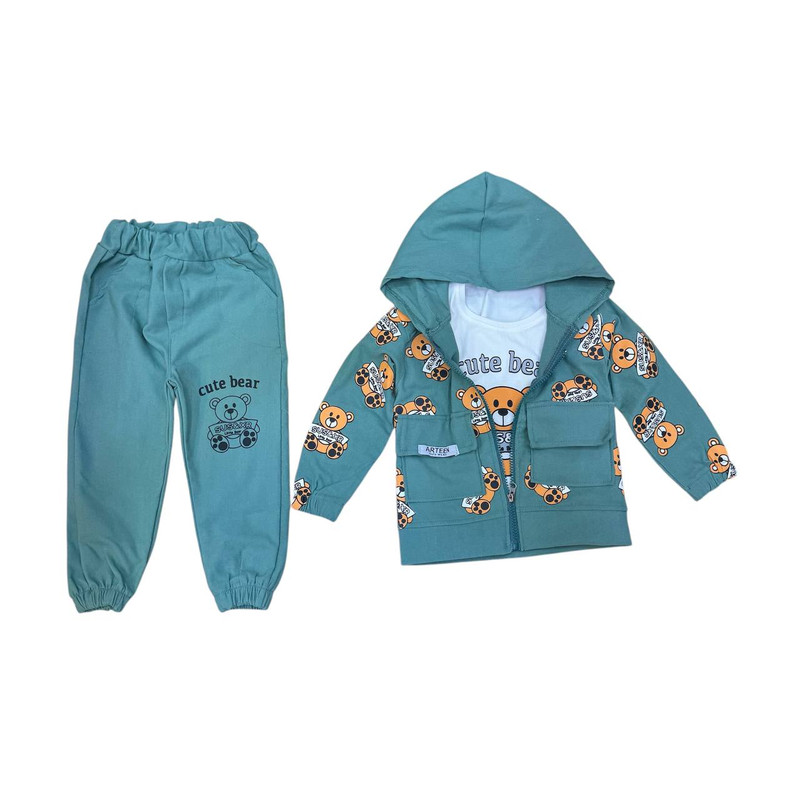 خرید و قیمت ست تی شرت و شلوار بچگانه آرتین پارت طرح خرس