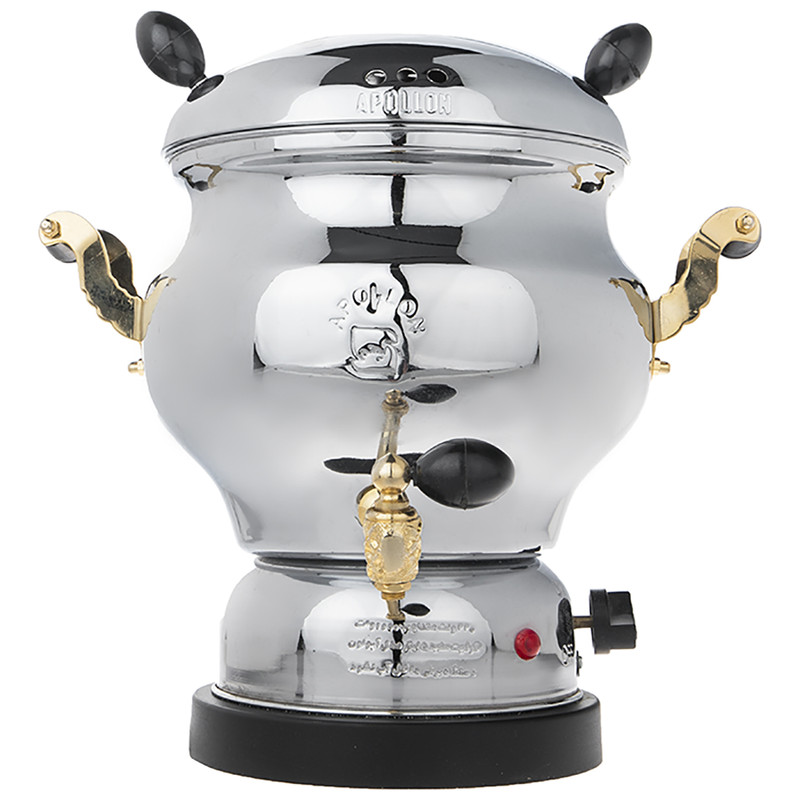 خرید و قیمت سماور برقی آپولون مدل ماری ظرفیت 5 لیتر دسته طلایی