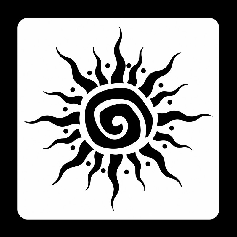 شابلون رستا مدل خورشید کد S160