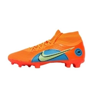 کفش فوتبال نایک مرکوریال ساقدار مردانه رنگ نارنجی مناسب برای چمن طبیعی و مصنوعی 