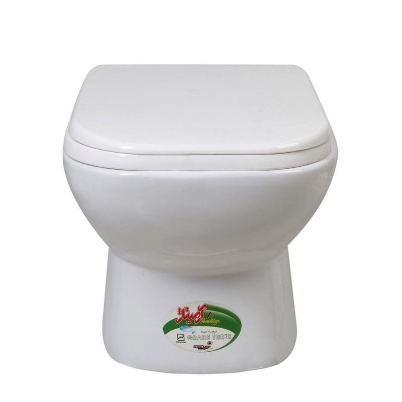 توالت فرنگی آرمیتاژ مدل وال هنگ طرح آنتیک