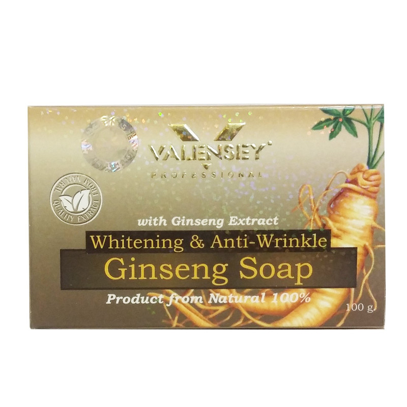 خرید و قیمت صابون روشن کننده والنسی حاوی عصاره جنسینگ مقدار 100 گرم