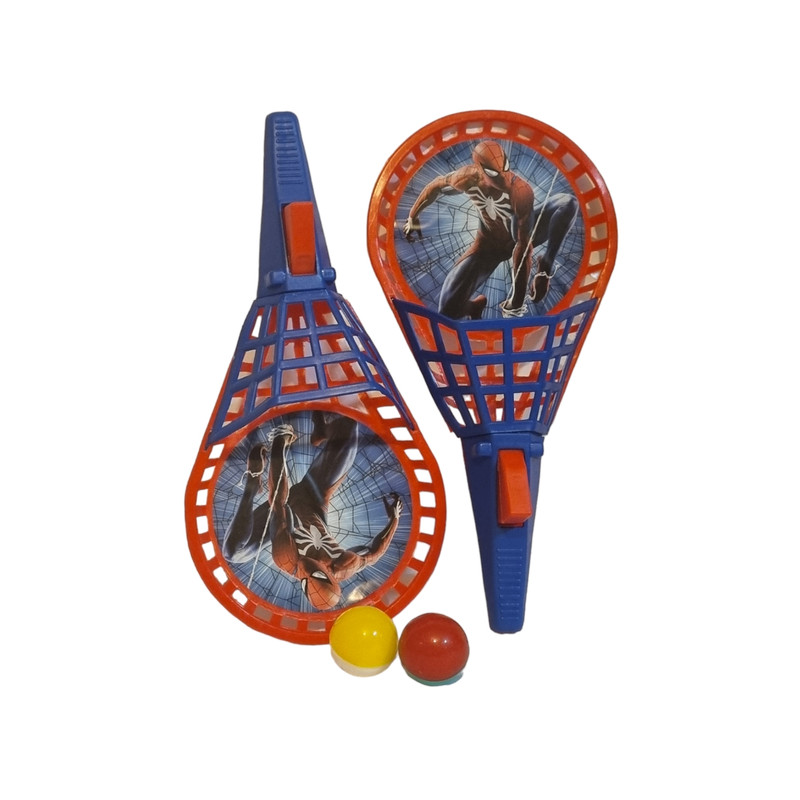 بازی شوتبال مدل راکتی طرح اسپایدرمن مجموعه 4 عددی