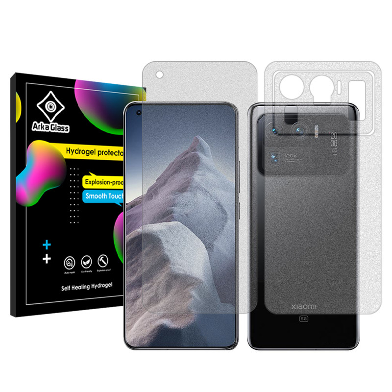 خرید و قیمت محافظ صفحه نمایش مات آرکا گلس مدل Tough مناسب برای گوشی موبایل شیائومی Mi 11 Ultra به همراه محافظ پشت گوشی