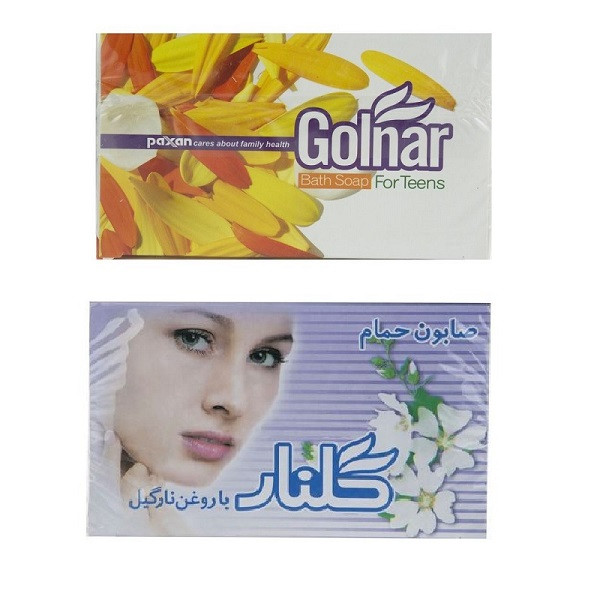 صابون شستشو گلنار مدل WT وزن 130 گرم بسته 6 عددی به همراه صابون گلنار مدل Teens وزن 100 گرم بسته 5 عددی